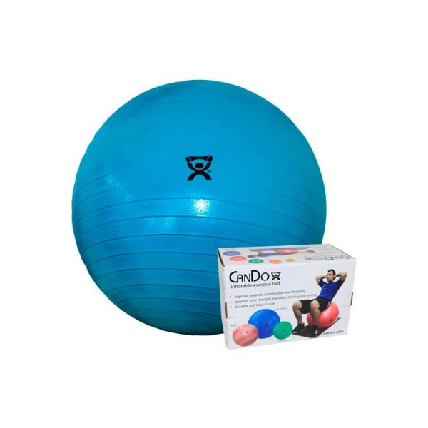 Fabrication Enterprises CanDo Deluxe ABS Inflatable Exercise Ball, Extra Thick, Blue, 85 cm (34") 30-1855 - main